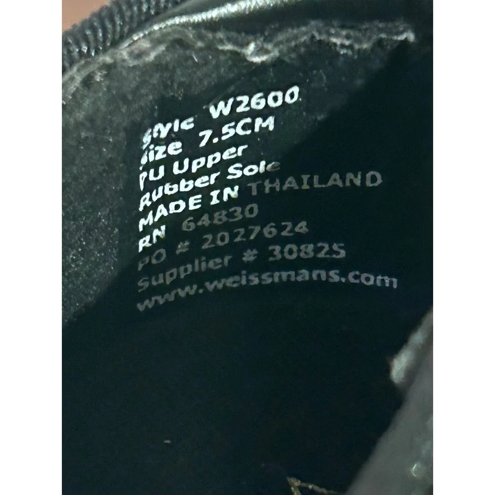 Weissman W2600 Kids Black Patent Tap Shoes Mary‎ Jane Dance Size 7.5CM Recital
